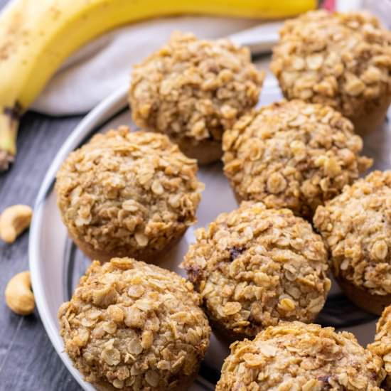 Banana Oat Blender Muffins