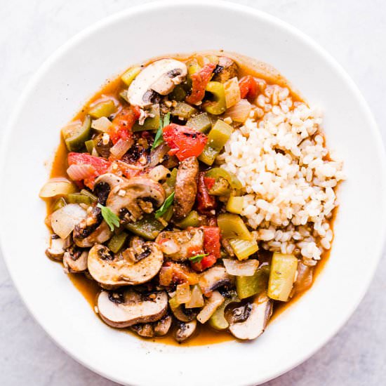 Mushroom Etouffee