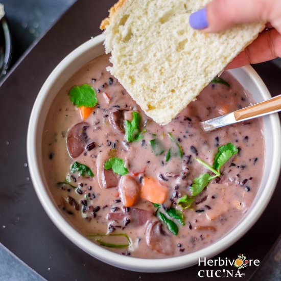 Instant Pot Mushroom Wild Rice Soup