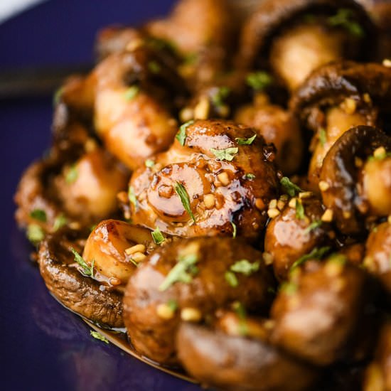 Korean-Style Glazed Mushrooms
