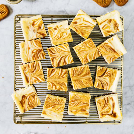 speculoos cheesecake bars