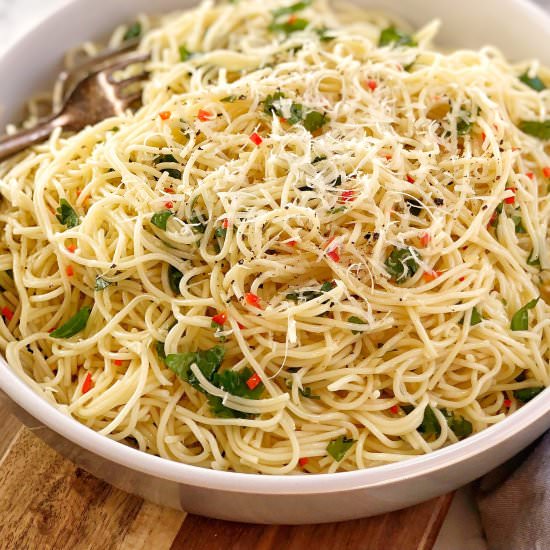 Angel Hair Pasta Salad With Chilli
