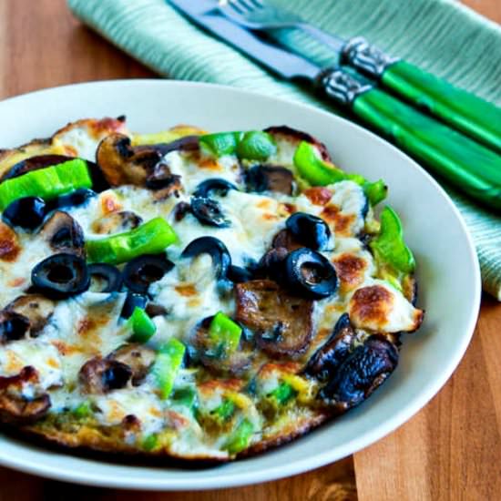 Low-Carb Egg-Crust Breakfast Pizza