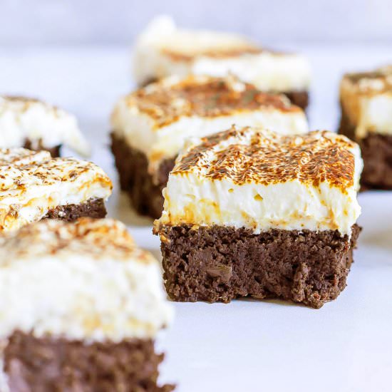 Tiramisu Brownie Slice
