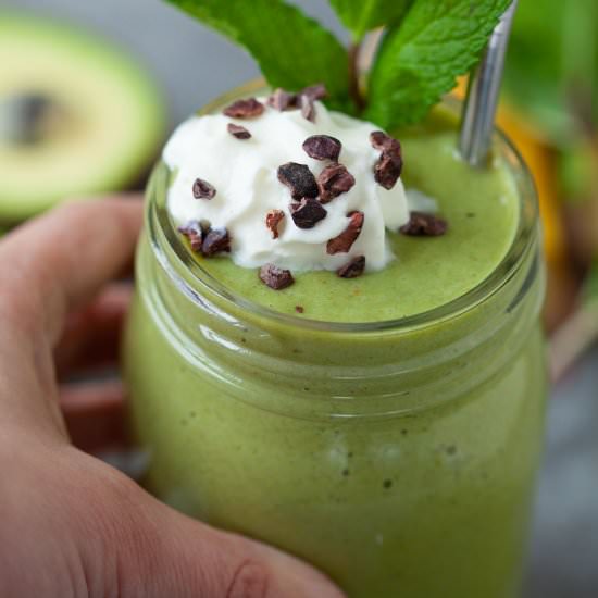 Healthy Shamrock Shake Smoothie
