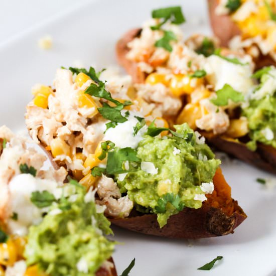 Chicken-Stuffed Sweet Potatoes