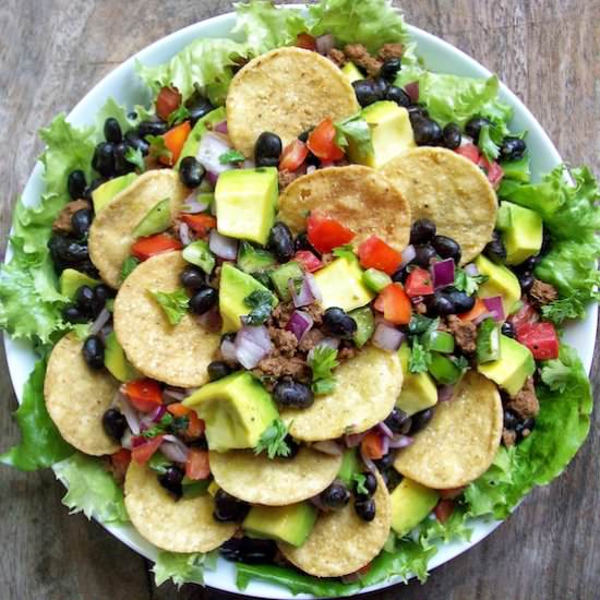 vegan taco salad bowl