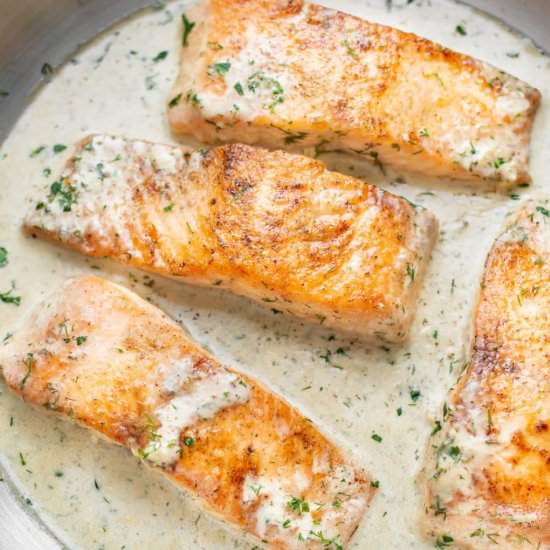 creamy dill salmon