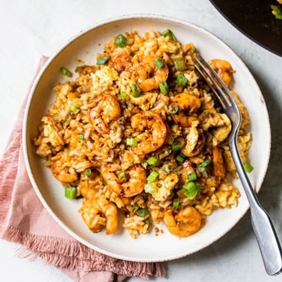 Spicy Shrimp Fried Rice