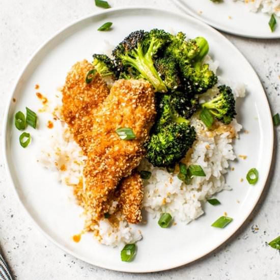 Sesame Encrusted Chicken Tenders