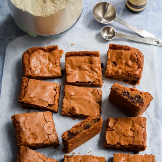 American Chocolate Chip Cookie Squares
