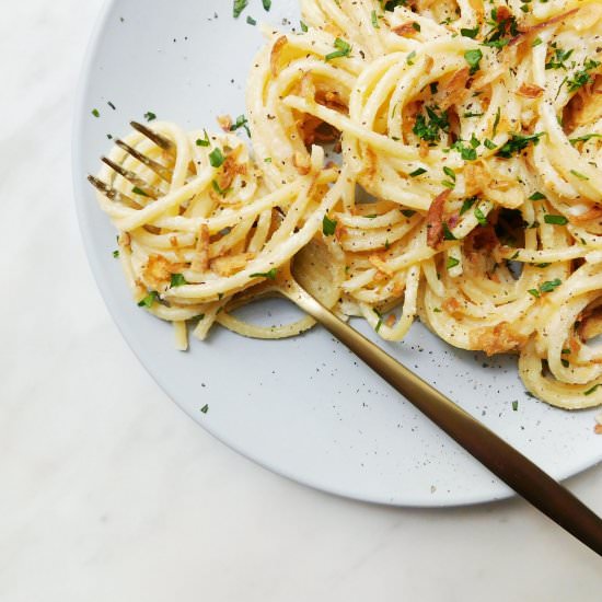 Vegan Spaghetti Carbonara