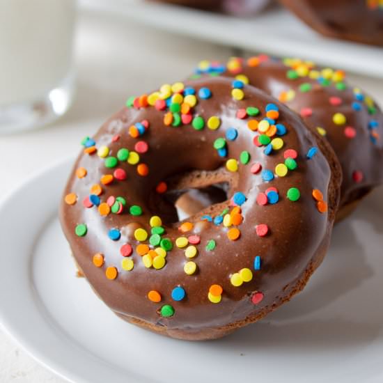 Baked Chocolate Donuts
