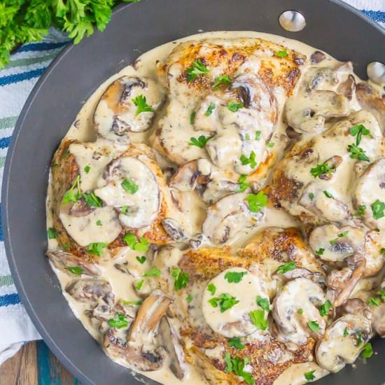 Creamy Parmesan Mushroom Chicken