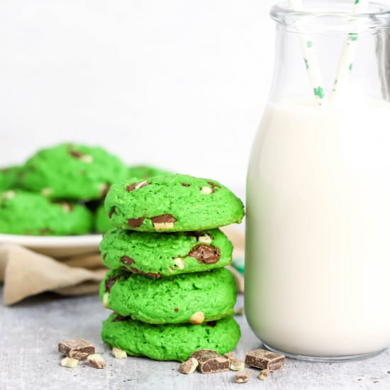 Mint Chocolate Chip Cookies
