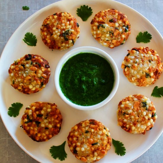 No Fry Sabudana vada