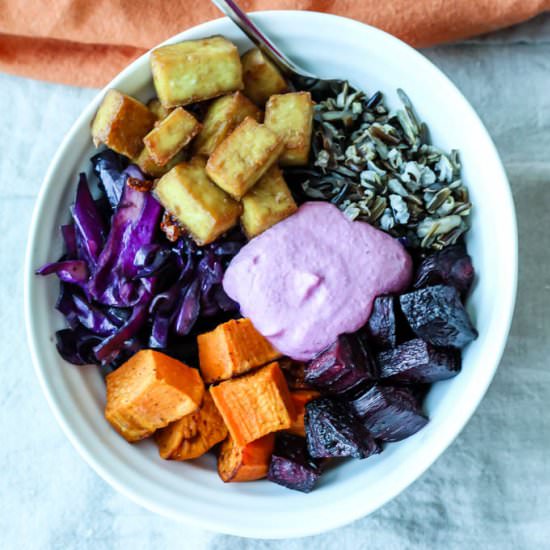 Tofu and Wild Rice Buddha Bowls