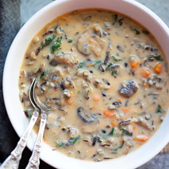 Mushroom Wild Rice Soup