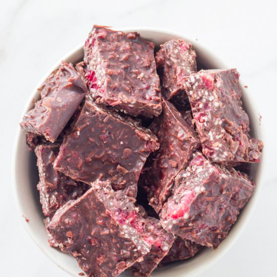 Raspberry Coconut Rough