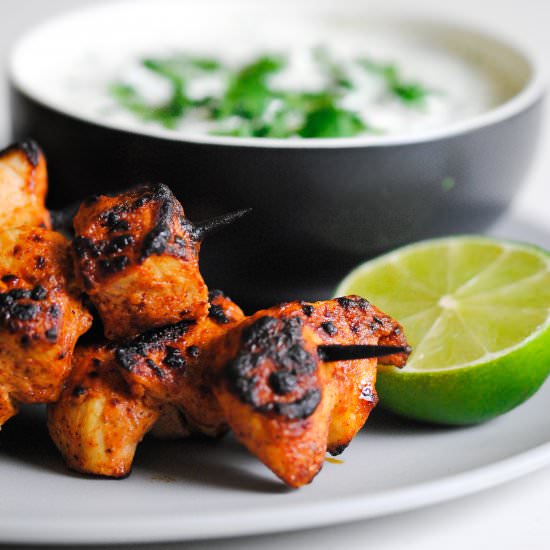 Grilled Taco Chicken Skewers