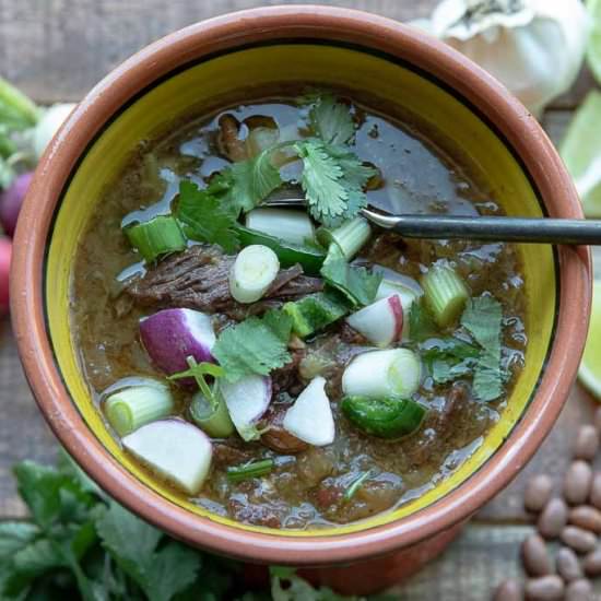 Instant Pot Beef and Bacon Soup