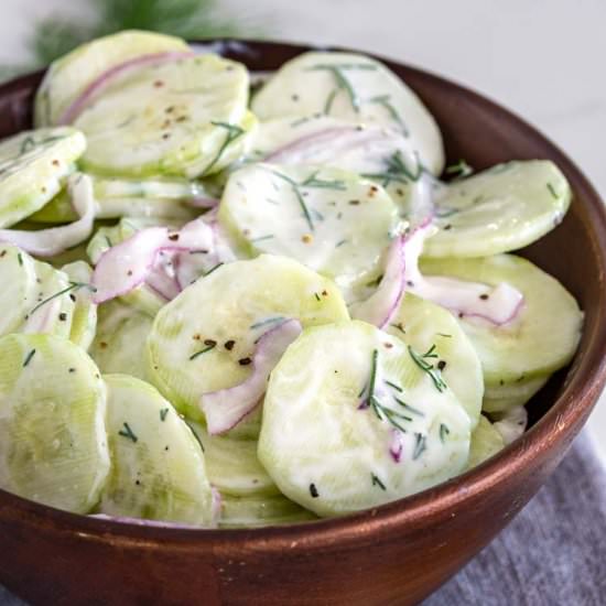 Creamy Cucumber Salad