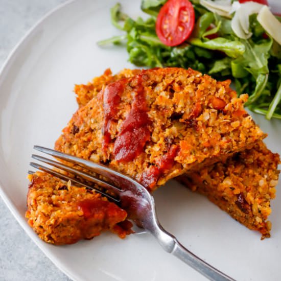 Sun Dried Tomato Meatless Meatloaf