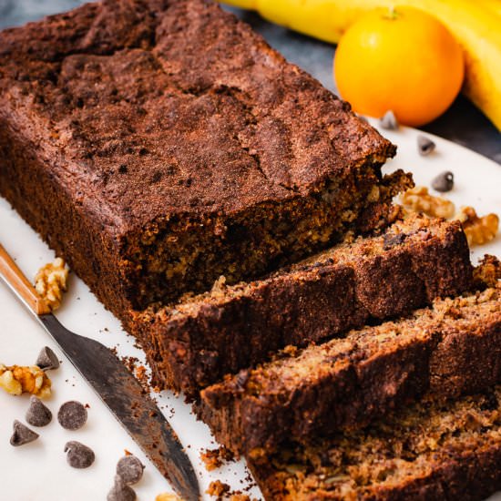 Chocolate Chip Orange Banana Bread