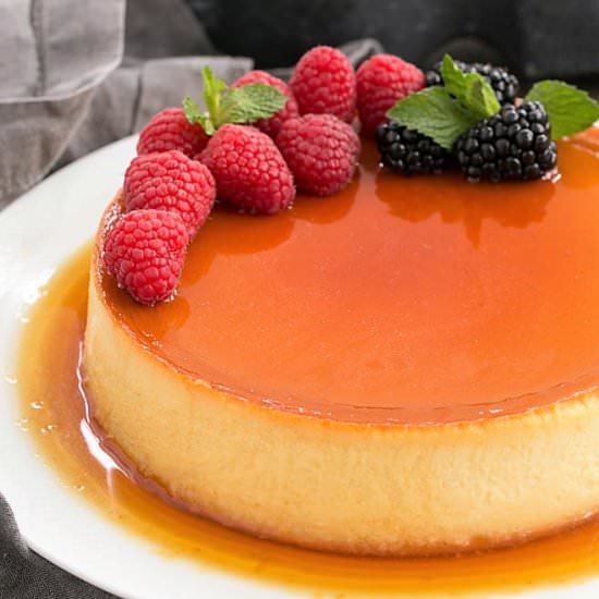 Cream Cheese Caramel Flan