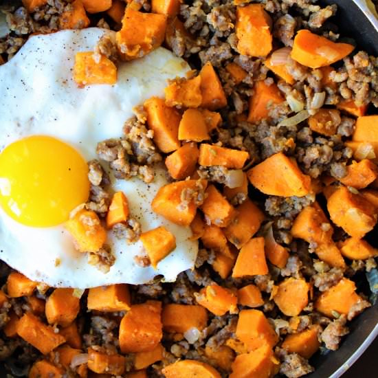 Sweet Potato & Sausage Hash