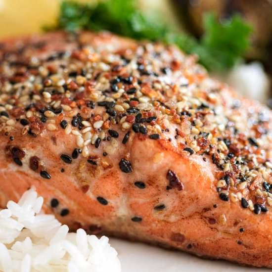Pan Seared Everything Salmon