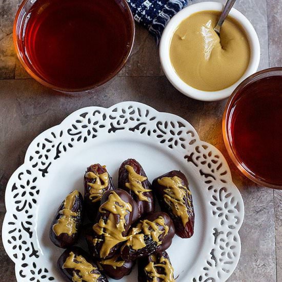 Chocolate Covered Stuffed Dates