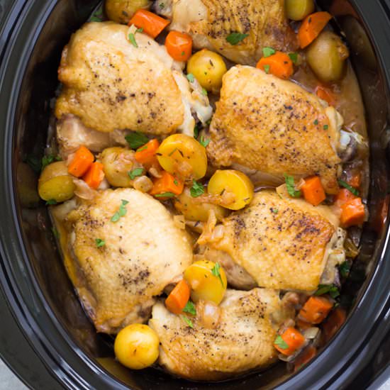 Crockpot Chicken and Potatoes