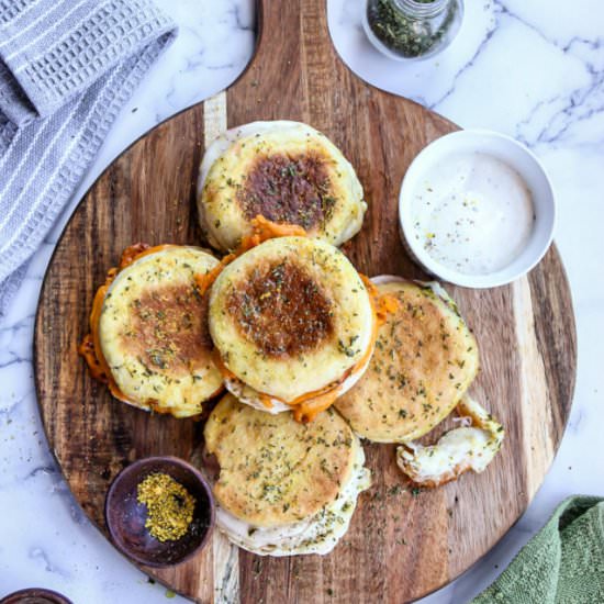 English Muffin Baked Sandwiches