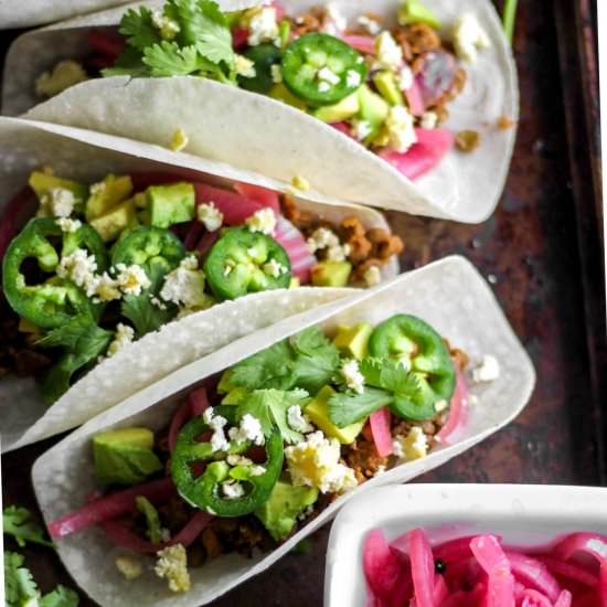 PLANT-BASED LENTIL TACO “MEAT”