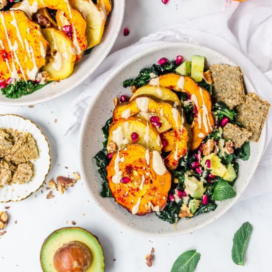 Paprika Roast Squash & Apple Salad
