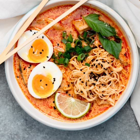 20 Minute Thai Red Curry Ramen