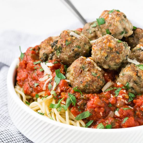 Baked Turkey Meatballs