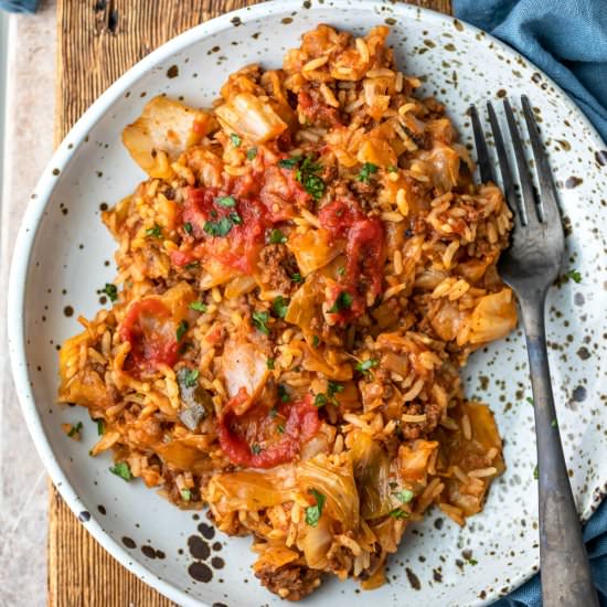 Instant Pot Cabbage Roll Bowls
