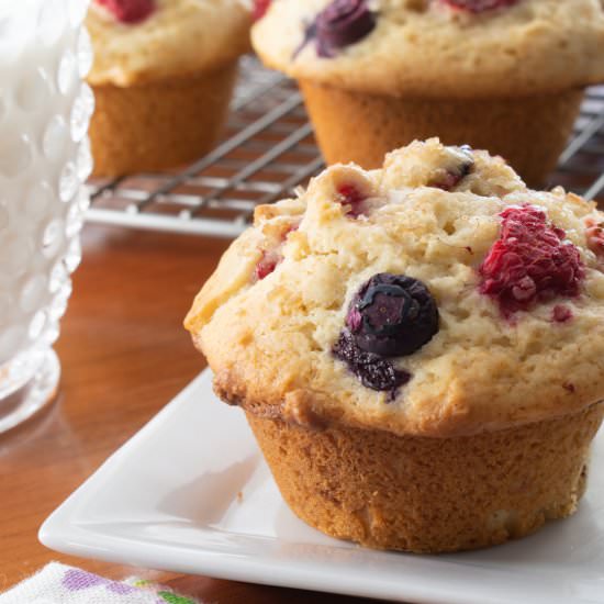 Triple Berry Muffins
