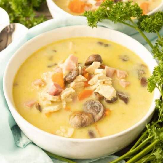 Chicken Cordon Bleu Soup