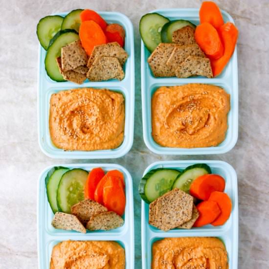 Roasted Red Pepper Snack Boxes