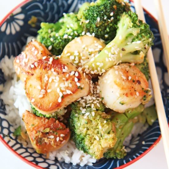 Scallop and Broccoli Stir Fry