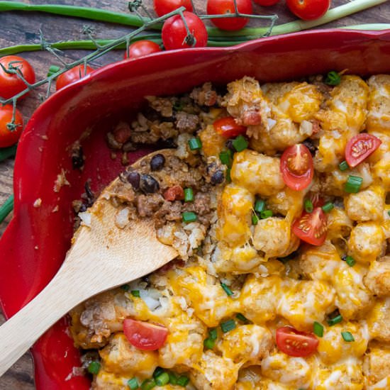 Mexican Tater Tot Casserole