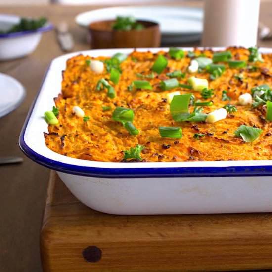 Vegan Shepherd’s Pie with Yam Mash