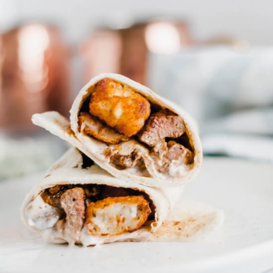 Steak and Potato Burrito