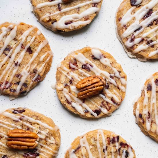 Pecan Cranberry & Orange Cookies