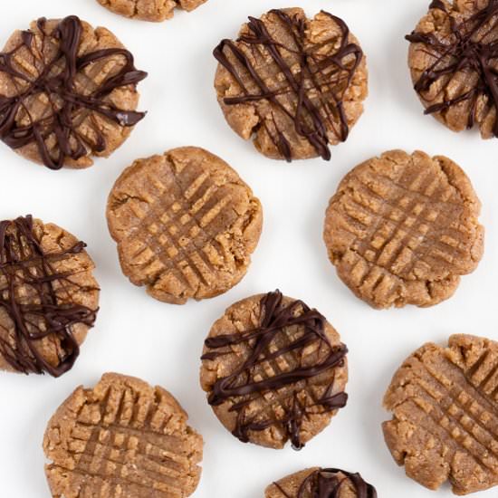 No Bake Almond Butter Cookies