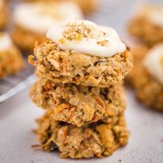 Vegan Carrot Cake Cookies