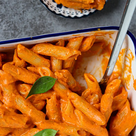 Roasted Pumpkin and Pepper Pasta